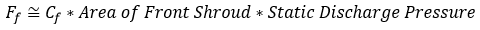 Thrust on the front shroud Ff (In the direction of the motor) Computation | Carver Pump